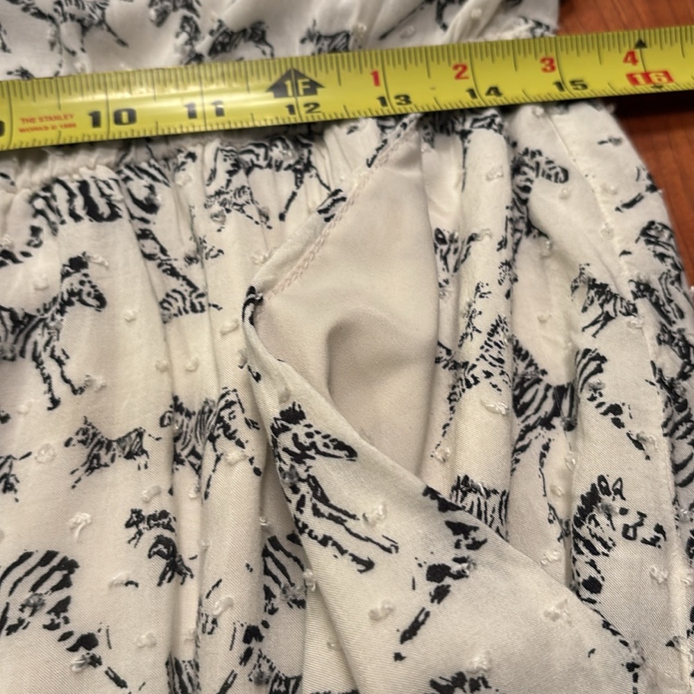 Corey Lynn Calter Zebra Romper from Anthropologie size L. - Picture 9 of 9